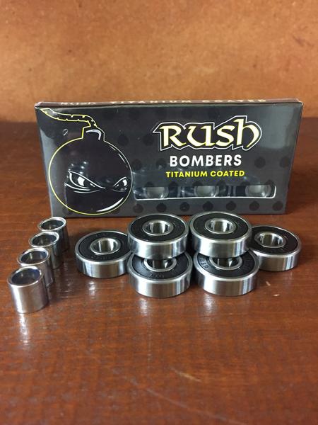Rush Bombers Titanium Coated Skateboard & Longboard Bearings – Set