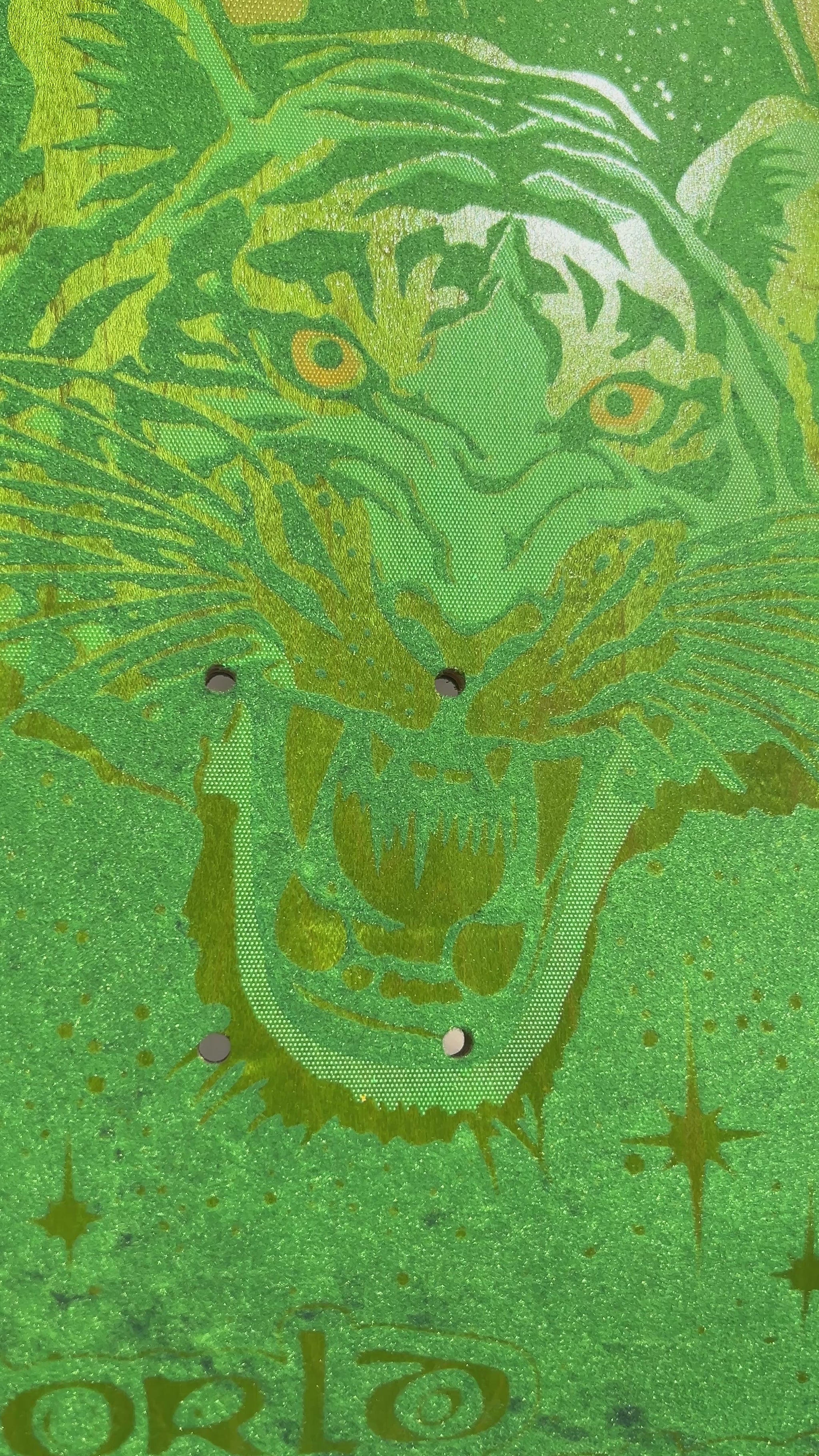 Velvet Safari - Flocked - One of kind colorway - Flocked Green
